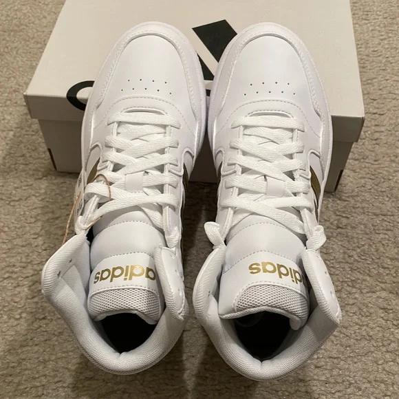 Adidas HOOPS 3.0 MID LIFESTYLE BASKETBALL CLASSIC SHOES women size 7 BNWB - Picture 3 of 8